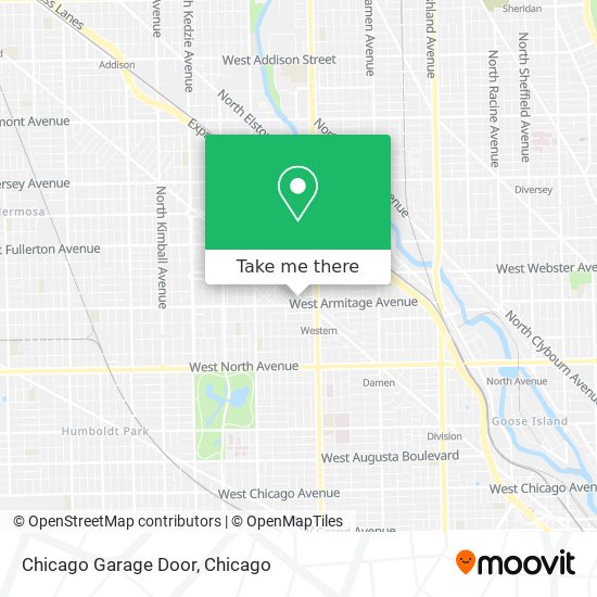 Chicago Garage Door map