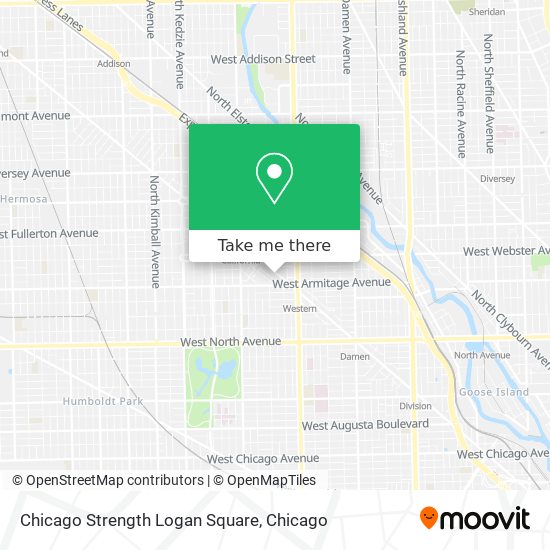 Mapa de Chicago Strength Logan Square