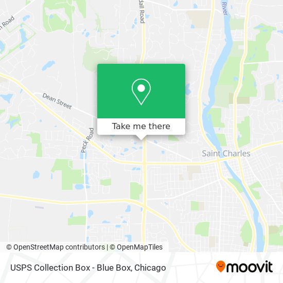 USPS Collection Box - Blue Box map