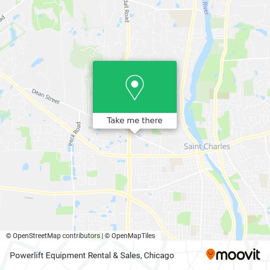 Mapa de Powerlift Equipment Rental & Sales