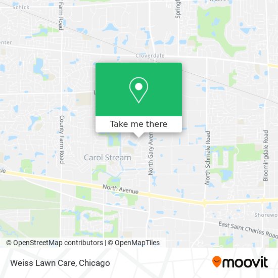 Weiss Lawn Care map