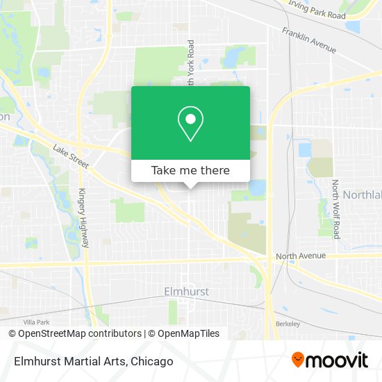 Elmhurst Martial Arts map