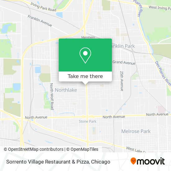 Mapa de Sorrento Village Restaurant & Pizza