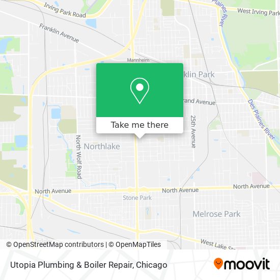 Mapa de Utopia Plumbing & Boiler Repair