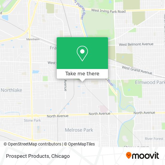 Prospect Products map