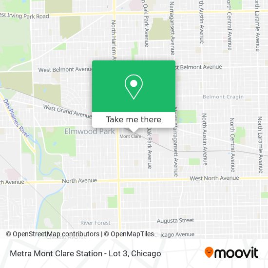 Mapa de Metra Mont Clare Station - Lot 3