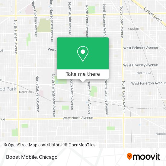 Mapa de Boost Mobile
