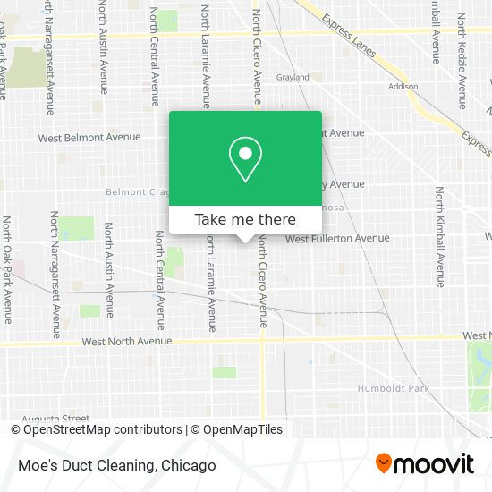 Moe's Duct Cleaning map