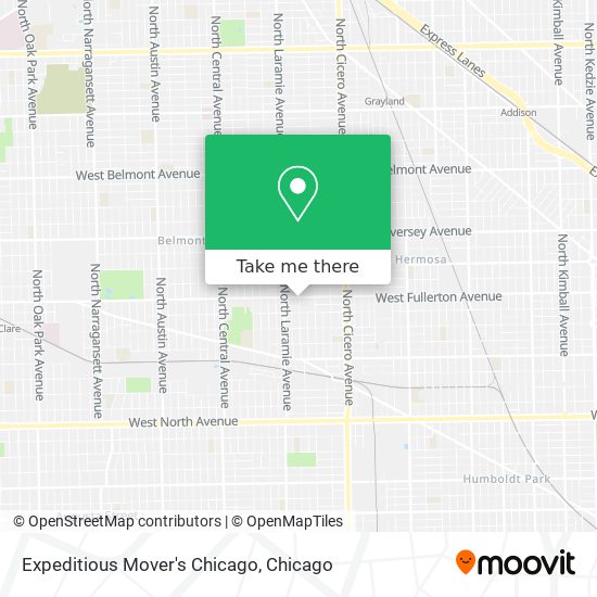 Expeditious Mover's Chicago map