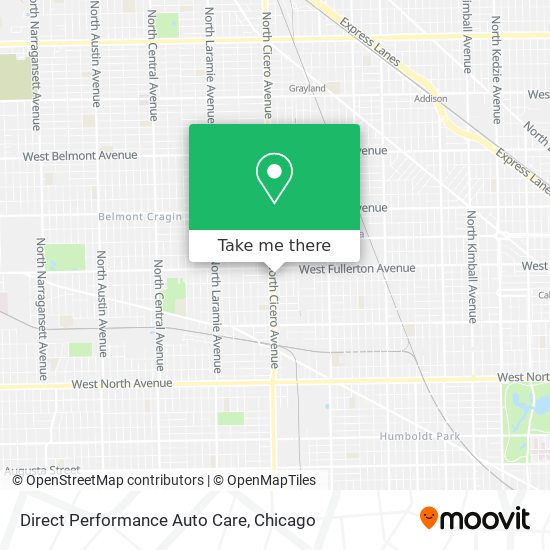 Direct Performance Auto Care map