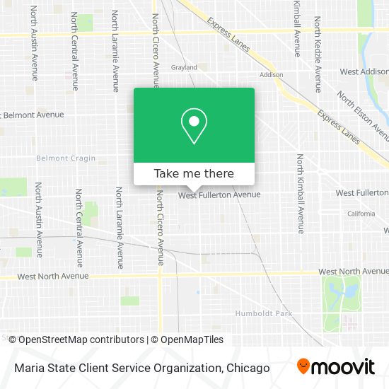 Maria State Client Service Organization map