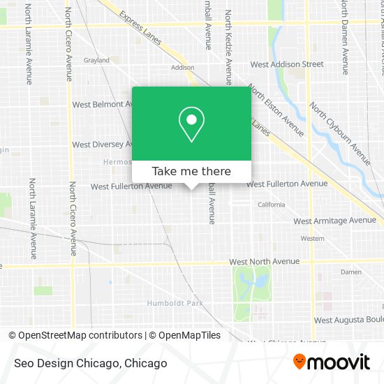 Mapa de Seo Design Chicago