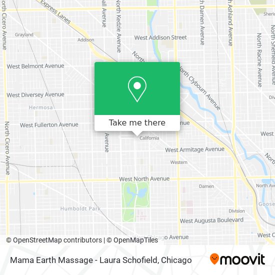 Mapa de Mama Earth Massage - Laura Schofield