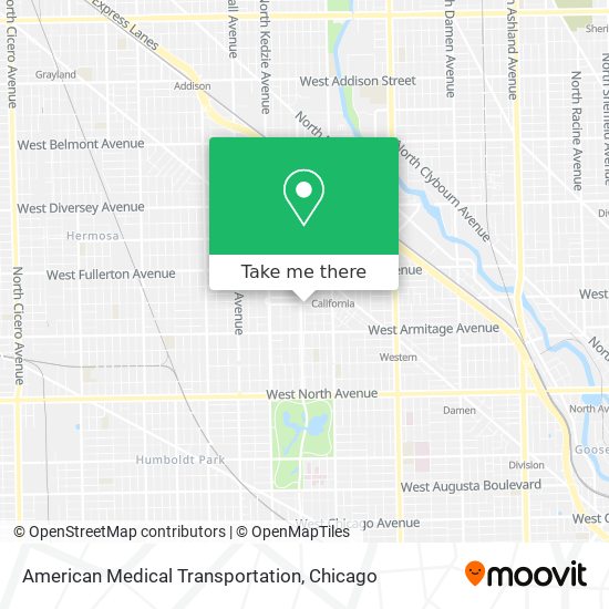 American Medical Transportation map