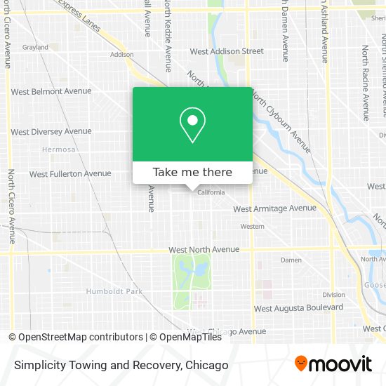 Simplicity Towing and Recovery map