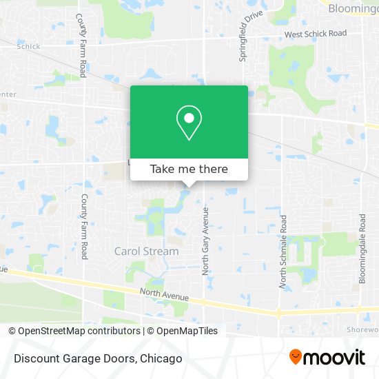 Mapa de Discount Garage Doors