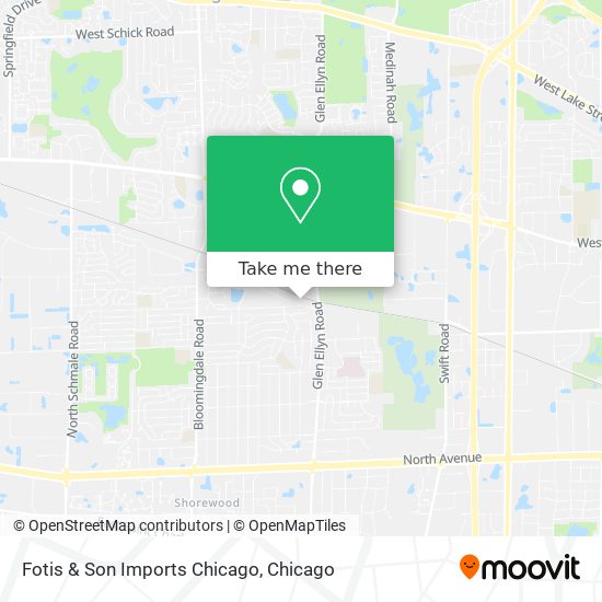 Fotis & Son Imports Chicago map