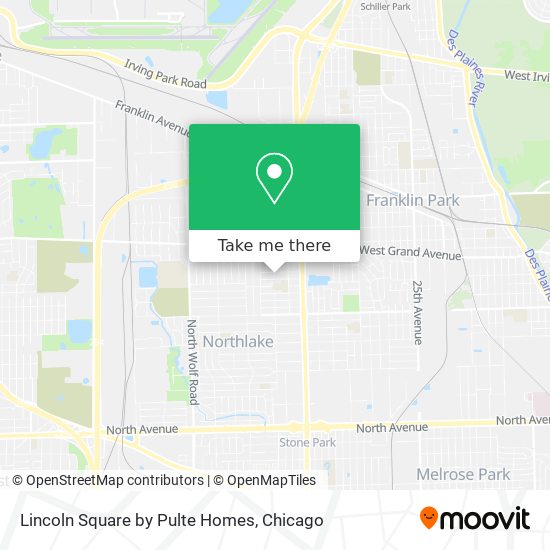 Mapa de Lincoln Square by Pulte Homes