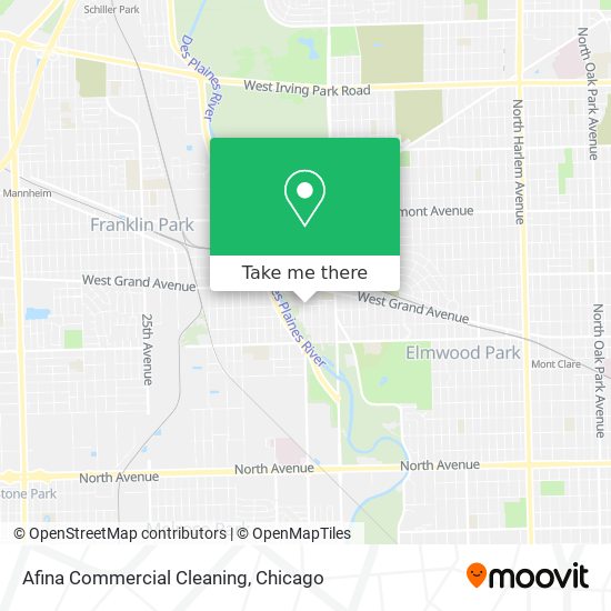 Afina Commercial Cleaning map