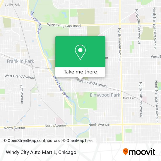 Windy City Auto Mart L map