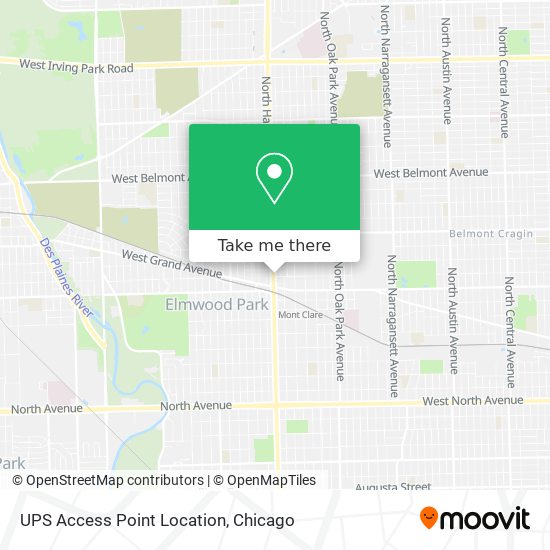 UPS Access Point Location map