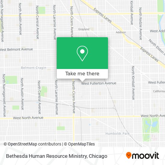 Bethesda Human Resource Ministry map