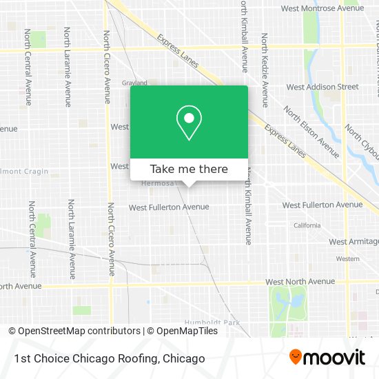 Mapa de 1st Choice Chicago Roofing