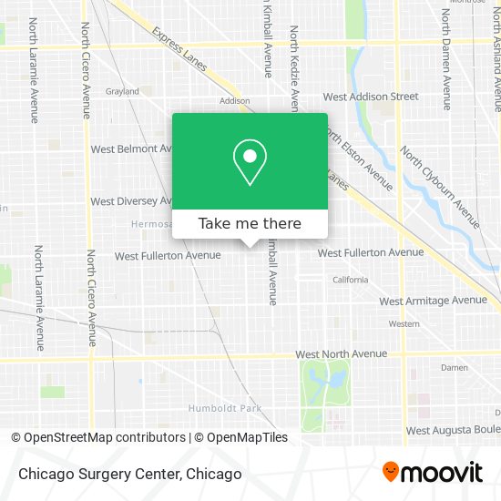 Mapa de Chicago Surgery Center