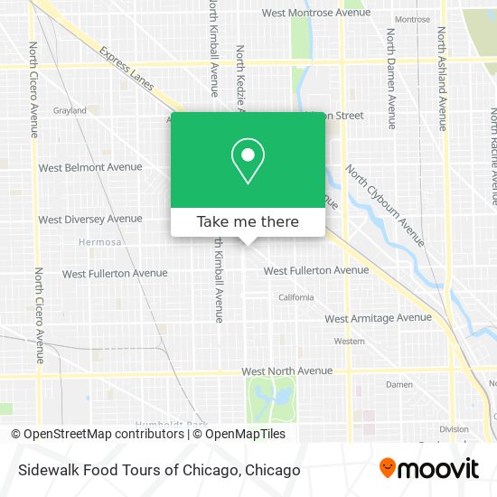 Mapa de Sidewalk Food Tours of Chicago