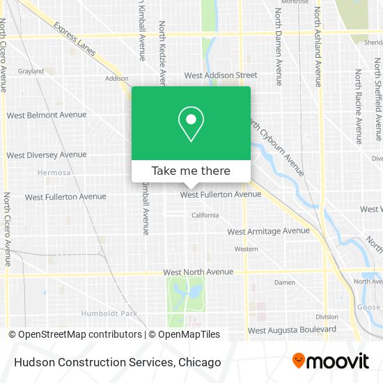 Hudson Construction Services map