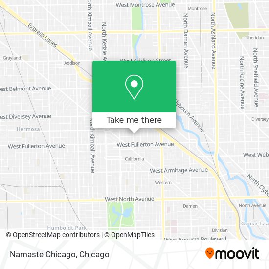 Namaste Chicago map