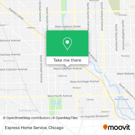 Express Home Service map