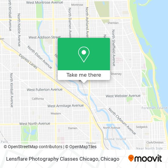 Lensflare Photography Classes Chicago map