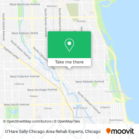 O'Hare Sally-Chicago Area Rehab Experts map