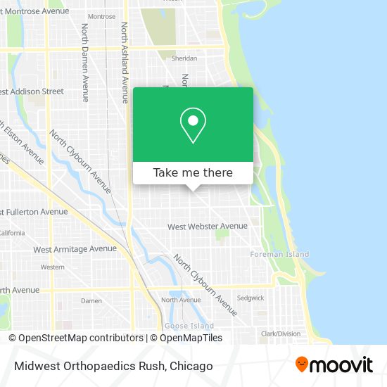 Midwest Orthopaedics Rush map