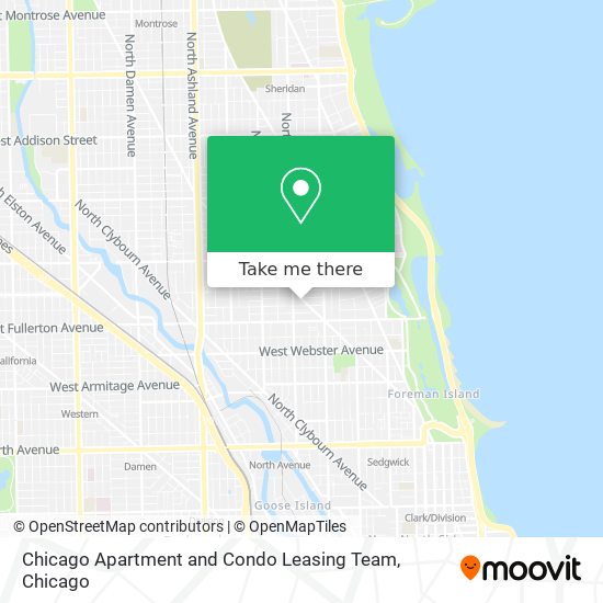 Mapa de Chicago Apartment and Condo Leasing Team