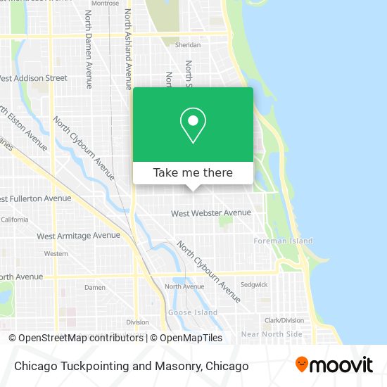 Chicago Tuckpointing and Masonry map