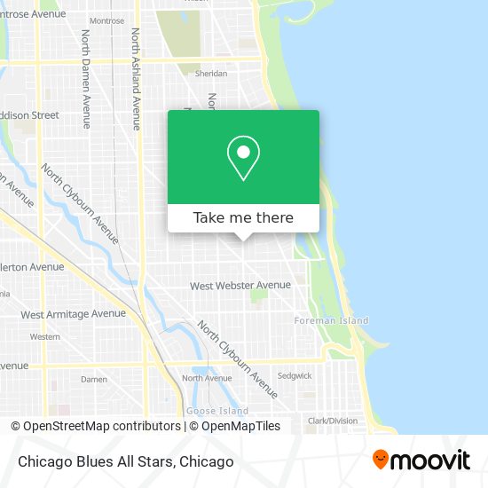 Chicago Blues All Stars map