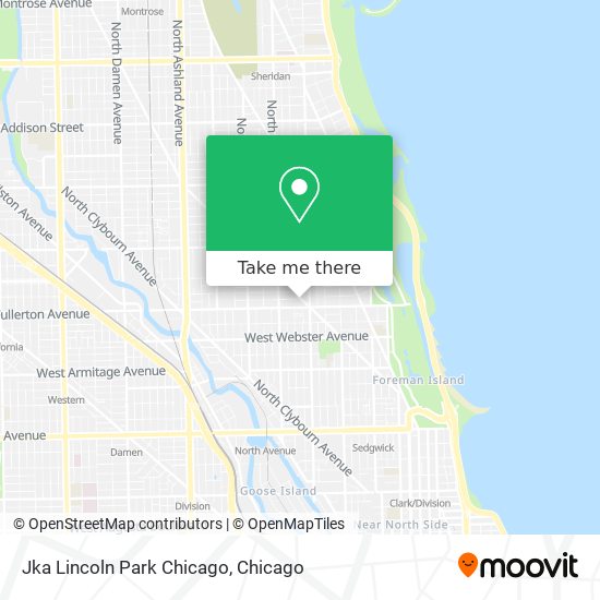 Mapa de Jka Lincoln Park Chicago