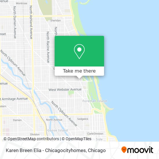 Mapa de Karen Breen Elia - Chicagocityhomes