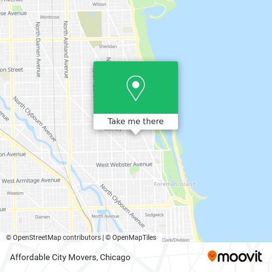 Mapa de Affordable City Movers