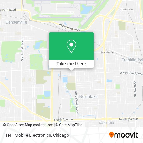 Mapa de TNT Mobile Electronics