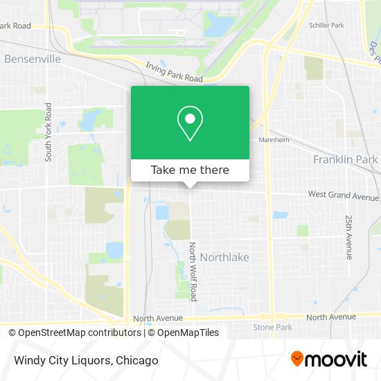 Mapa de Windy City Liquors