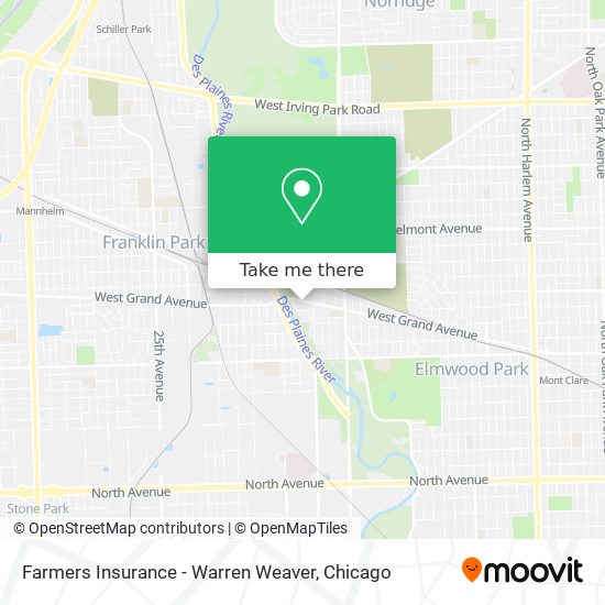 Farmers Insurance - Warren Weaver map