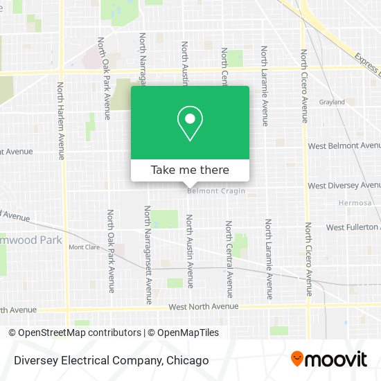 Diversey Electrical Company map