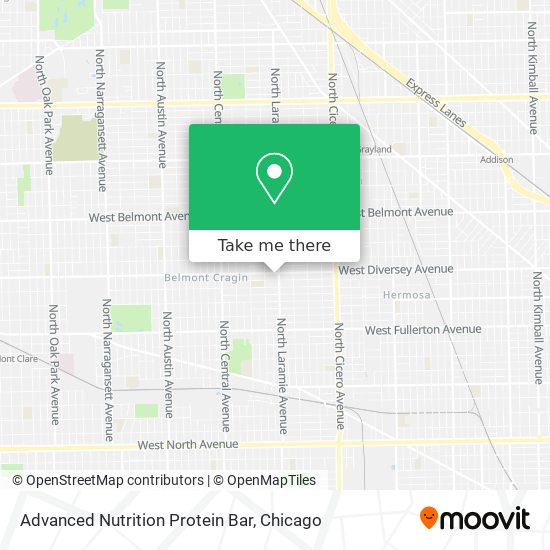 Advanced Nutrition Protein Bar map