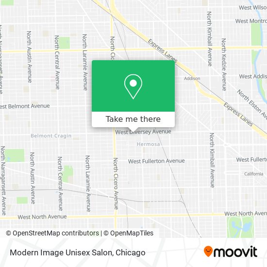 Mapa de Modern Image Unisex Salon