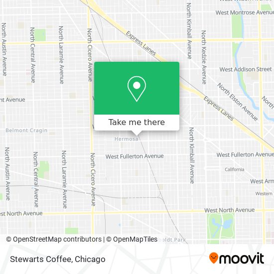 Mapa de Stewarts Coffee