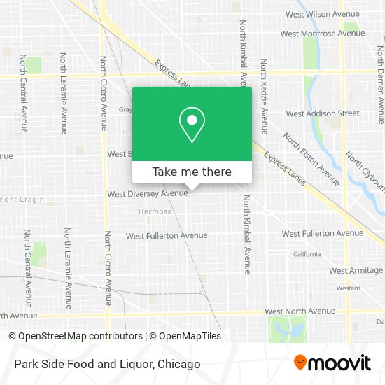 Mapa de Park Side Food and Liquor