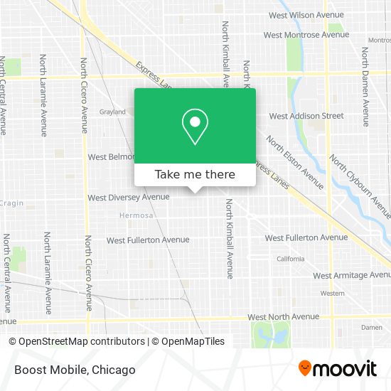 Mapa de Boost Mobile